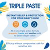Triple Paste Diaper Rash Cream for Baby & Baby Spatula Bundle - 16 oz Zinc Oxide Ointment and Spatula Treatment, Soothe and Prevent Rash with a Pediatrician-Recommended Hypoallergenic Formula