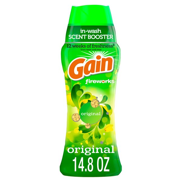 Gain Deodorizer, Fireworks In-Wash Scent Booster, Original, 14.8 oz