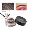MAEPEOR 12 Colors Eyebrow Pomade Full-pigmented Long Lasting Waterproof Eyebrow Cream Gel Filling & Shaping Tinted Eyebrows Enhancers with Brush for Daily or Cosplay (01 Light Brow)
