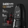 Xnet Titan 42mm Grip Rotary Tattoo Machine Kit - Wireless Tattoo Cartridges Pen with Extra 38mm Grip and Extra Battery 2400mAh Battery Power Japanese Coreless Motor Digital LCD Display