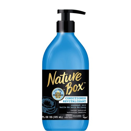 Nature Box Conditioner - for Instant Hydration, with 100% Cold Pressed Coconut Oil, 13 Ounce