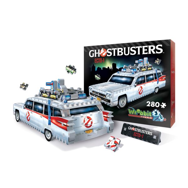 Wrebbit3D Ghostbusters 3D Puzzle Model of Ecto 1 | AKA Ectomobile | A Supernatural Adventure of 280 Pieces for Ghost Chasers and Paranormal Activity Lovers