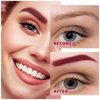 Eyebrow Pomade Cream,Brow Pomade Gel Naturally Long Lasting Waterproof,Delicate and Smooth Eye Brow Makeup Cosmetics with Eyebrow Brush - Wine