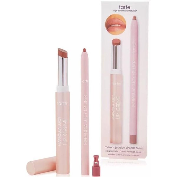 Tarte Maracuja Juicy Dream Team Lip & Liner Duo Set - Full Size Maracuja Juicy Lip Creme and Full Size Maracuja Juicy Lip Liner