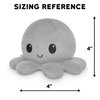 TeeTurtle - The Original Reversible Octopus Plushie - Angry Light Pink + Furious Pink - Cute Sensory Fidget Stuffed Animals That Show Your Mood