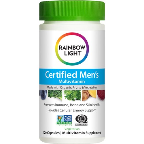 Rainbow Light Multivitamin for Men, Vitamin C, D & Zinc, Probiotics, Men's Multivitamin Provides High Potency Immune, Heart, & Liver Support, Non-GMO, Vegetarian, 120 Tablets