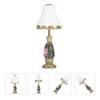 OSALADI 1: 12 Miniature Dollhouse Table Lamp Model Mini Dollhouse Lamp Adornment Dolls House Furniture Accessories for DIY Doll Home Furniture Decor