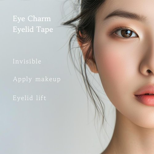 Beejong Eye Charm Double Eyelid Tape Hooded Eye Lift – Eyelid Tape Face Tape Lifting Invisible –Droopy Eyelid Lifter Eye Lid Strips for Hooded Eyes (Double Sided 4mm 180p)