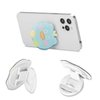 Cute Cartoon Smile Daisy Sun Flower Expandable Phone Grip Handle Smartphone Finger Holder Grip Bracket Support Adjustable Stand White