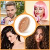 Bamboo Hair Brush No Handle Design Mini Hair Brush Hair Massager Scalp Bamboo Comb Bamboo Brush for Hair Growth