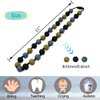 Chew Necklaces for Sensory Kids, 2PCS Silicone Chewy Necklace for Autistic Children Chewing Teething, Silicone Teether for Boys Girls with Autism Biting