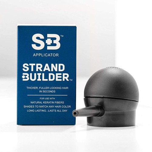 Strand Builder Hair Fiber Applicator for Thinning Hair - Root Concealer and Volumizer for Men and Women, Undetectable Keratin Hair Product
