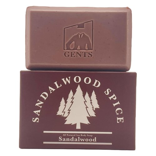 Gents Variety Men's Body Soaps - Moisturizing Bar Soap for Men, Smell Fresh and Clean, Washing Hands & Body, All Skin Types for Bath and Shower (Sandalwood Spice)