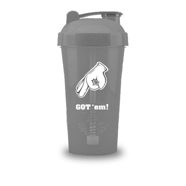 Flexx Sports Nutrition | Got 'em! Shaker Bottle | Leak Free Lid, BPA Free, Dishwasher Safe, ActionRod Technology for Smooth Consistency | 20oz Bottle