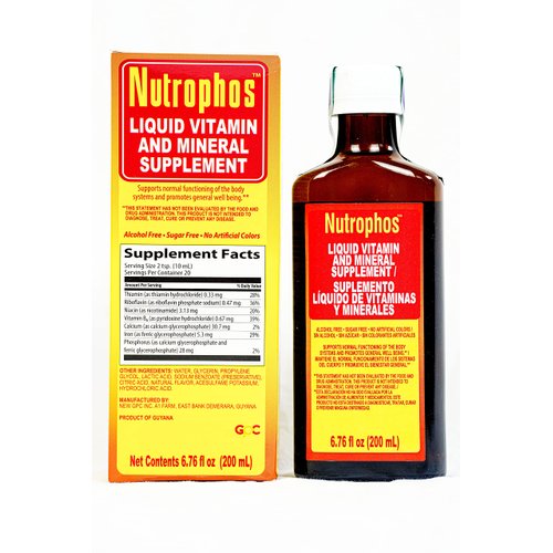 Nutrophos- Liquid Vitamin and Mineral Supplement (200ml)