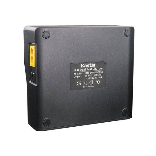 Kastar Fast Dual LCD Charger for Panasonic CGA-D54 VW-VBD55 and AG-HVX200 AJ-PCS060G AJ-PX270PJ HDC-Z10000 NV-DS29 NV-DS30 NV-DS50 NV-GX7 NV-MX5 NV-MX350 NV-MX500 NV-MX1000 NV-MX2500 NV-MX5000