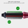 Hair Curler Comb, Heated Styling, Curling Iron Brush, Anti Scald Nylon Bristles, Anti Frizz Electric Curl Wand Heating Hair Wand Curler for All Hair Types(US)