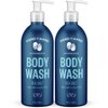 Hand in Hand Body Wash, Gentle Cleanser For All Skin Types, 10 Fl Oz, Sweet Mint & Eucalyptus, Sea Salt Scent, 2 Pack
