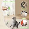 Cat Toy Interactive for Indoor Cats, Smart USB Rechargeable Door Hanging Automatic Retractable Kitten Toys, Teaser Electronic Self Play Feather Cat String Toys Attached with 3 Catnip Mice Green