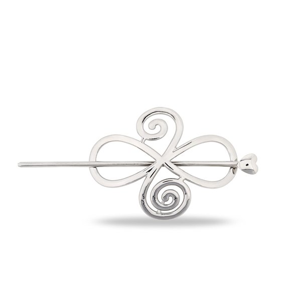 HAQUIL Viking Hair Accessories Antique Viking Celtic Knot Celtic HairPins Clip Silver Hair Sticks Irish Hair Decor For Long Hair Jewelry