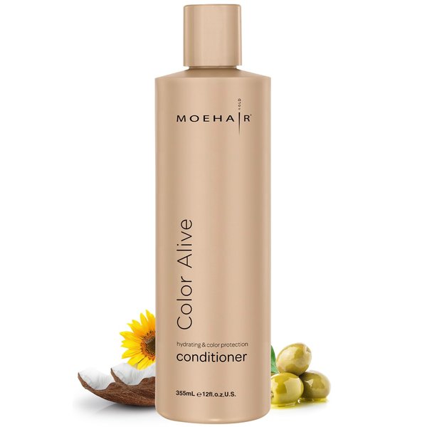 MOEHAIR Color Alive Conditioner | Hydrating & Nourishing | Conditioner for Color Treated Hair | Paraben & Sulfate-Free Conditioner | Reduces Scalp Dryness | Softens & Detangles Hair (12 Fl. Oz)