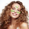 HokiiS 10Pack St. Patrick's Day Temporary Face Tattoos, Shamrock Green Face Tattoo Stickers Ireland Tattoos for St. Patrick's Day Irish Parade and Celebration Party Favor Decoration Supplies