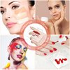Minkissy 3pcs Makeup Hand Palette Acrylic Nail Art Manicure Palette Makeup Palette Spatula for Home Salon Professional