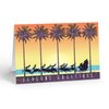 Stonehouse Collection - Tropical Theme Christmas Card - 18 Boxed Beach Holiday Cards & 19 Envelopes - Tropical Sunset - USA Made