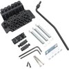 Black Electric Guitar Tremolo Bridge with Bar Double Strat Locking for Floyd Rose Type