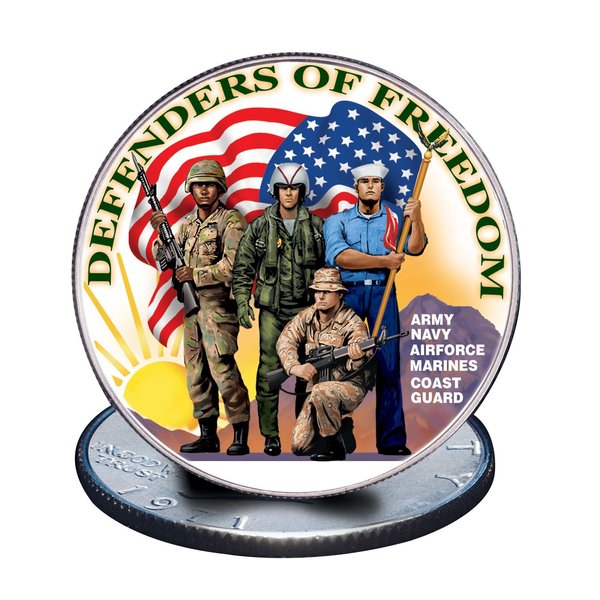 American Coin Treasures Defenders of Freedom Eisenhower Dollar