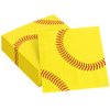 ADXCO 48 Pack Softball Paper Napkins 13 x 13 Inches Softball Disposable Napkins Paper Cocktail Napkins Sports Themed Party Napkins for Birthday Party, Softball Theme Party Supplies