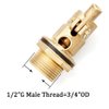 Joywayus 1/2 inch Thread Float Ball Valve Floating Ball-cock Tank Ballcock Fittings Automatic Water Level Control Switch