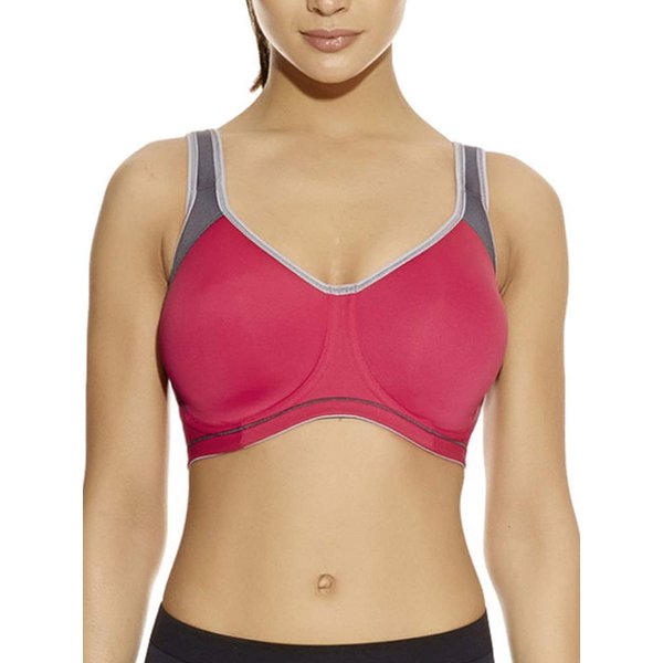 Freya Women's Active Underwire Moulded Sports Bra, Hot Crimson, 34D