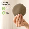 Bamboo Viscose Nursing Pads - 14 Washable Organic Breastfeeding Pads, Wash Bag, Reusable Breast Pads for Breastfeeding, Nipple Pads for Breastfeeding, Breastfeeding Essentials(Coffee, L 4.8")