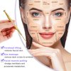 2 Pieces Facial Reflexology Massage Tool Retractable Acupuncture Pen, Stainless Steel Double Headed Spring Loaded Ear and Body Point Probe Pen (2 Pieces)