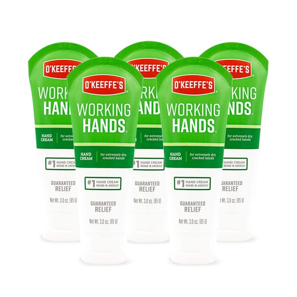 O'Keeffe's K0290004-5 Working Hands Hand Cream Tube (5 Pack), 3 oz