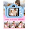 Knagsfa Kids Camera Toys for 3-12 Year Old Girls Boys,Children Digital Video Camcorder Camera with Cartoon Soft Silicone Cover, Best Birthday Festival Gift for Kids - 32G SD Card Included, Blue