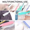 HOFASON Nail Brush for Cleaning Fingernails, Nail Brush Handle Grip Cleaning Brush for Nail and Toenail Foot, Nail Dust Brush Manicure Pedicure Tools Scrubbing Brush Women Men Home Salon (6 Pack)