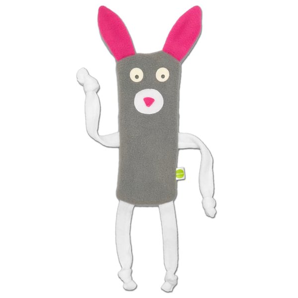 Cate & Levi - Dog Toy Water Bottle Cruncher - No Squeaker Quiet - Bottle Cover Dog Toy – Durable (Bunny)