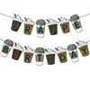 Frappe Coffee Birthday Decorations Pre-Strung Party Banner Frappe Coffee Cafe Party Supplies Favors