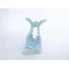 Generic Sky blue acrylic hair claw clip for medium fine hair