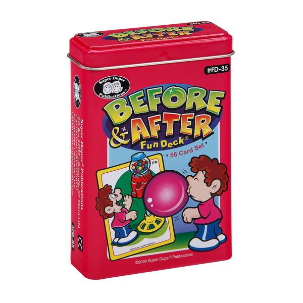 Super Duper Publications | Before & After Fun Deck Flash Cards | Educational Learning Resource for Children