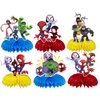 Generic 6Pcs Spi Amazing Friends Party supplies set Honeycomb Centerpieces Double Sided Table Topper Kids Baby Shower Birthday Party Decorations