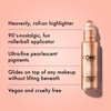ICONIC LONDON Rollaway Glow | Liquid Highlighter for a Radiant Glow, Cruelty-Free, Vegan Makeup (Peach Paradise) 0.27 Fl oz