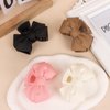 CURASA 4pcs Bow Claw Clip Bow Hair Clips for Women Medium Claw Clips for Thin Hair Thick Hair Claw Clips for Long Hair Cute Hair Clip Non Slip Hair Bow Clips for Women Hair Accessories for Women Girls