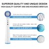 Toothbrush Heads for Oral B Braun, 10 Pack Electric Toothbrush Replacement Heads Medium Soft Bristles Electric Toothbrush Replacement Brush Heads Effective Replacement Toothbrush Heads for Oral Health