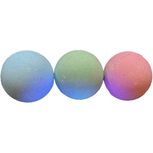 Glow in The Dark Light Up Glowing Bath Bombs for Ages 15 and Up Teens Adults Surprise Disco Lights Plastic Glowing Cube Inside - Pink Green Blue Bath Bombs - Fun - Smells Nice Fizz Great Gift Set of 3