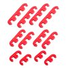 RACOONA Spark Plug Wire Separator,12pcs 7mm 8mm 8.5mm 8.8mm Spark Plug Wire Holder,Car Accessories Spark Plug Wire Loom Car Engine Spark Plug Separators Ignition Wire Separators Holder(Red)