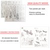 3D Wooden Insect Puzzle - 6 Piece Set Insect Animal Skeleton Assembly Model Puzzle - DIY Wooden Crafts 3D Puzzle - STEM Toys Gifts for Kids and Adults Teens Boys Girls