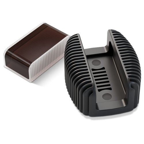 D'Addario Violin Rosin Guard with Dark Rosin - Rosin for Violin, Cello, Viola, Double Bass - Shock Absorbent - Magnetic Attachment - Easy Grip - Dishwasher Safe